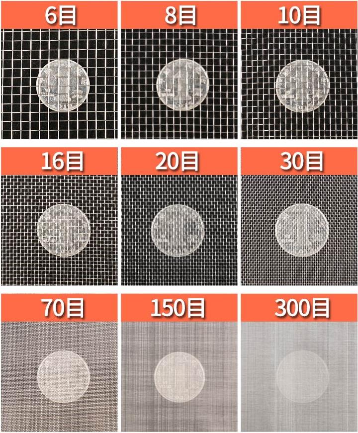 篩網和篩網目數(shù)對照